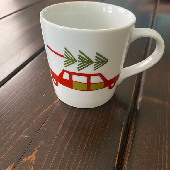 Crate & Barrel Christmas Yule Tree Mug by Julia Rothman - Picture 4 of 6